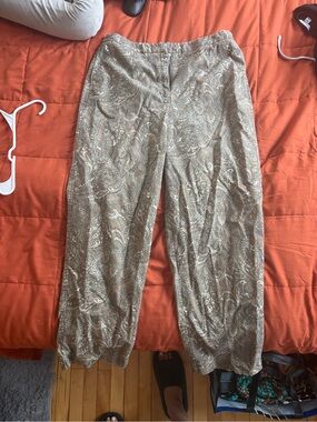 Talbots Paisley Capri Pants